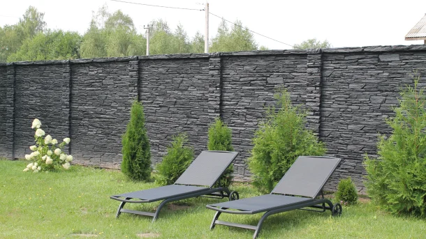 Бетонный забор Габро 3