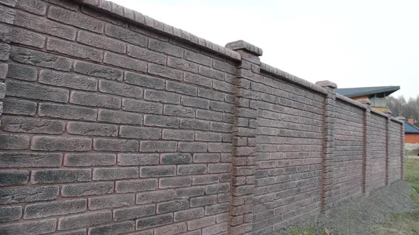 Бетонный забор Old Brick 0