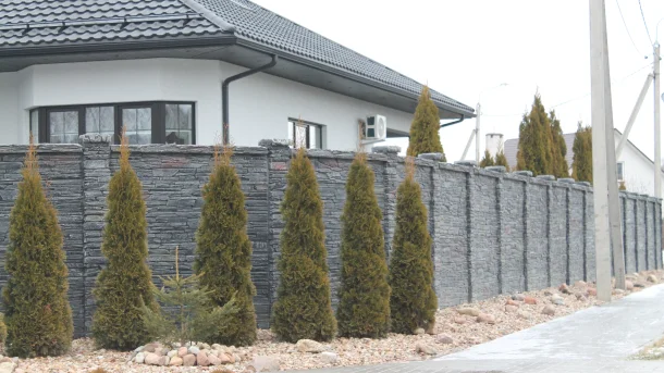 Бетонный забор Танвальд 4