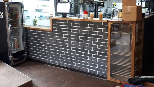 Декоративный кирпич Hand Brick Темно-серый 1