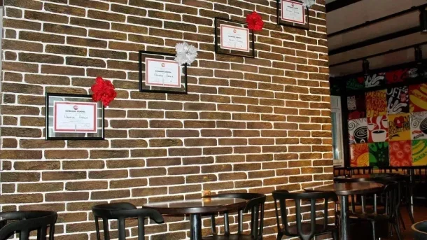 Декоративный кирпич Калифорния темная для внутренней отделки 0