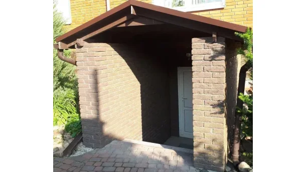 Декоративный кирпич Калифорния темная для наружной отделки 2