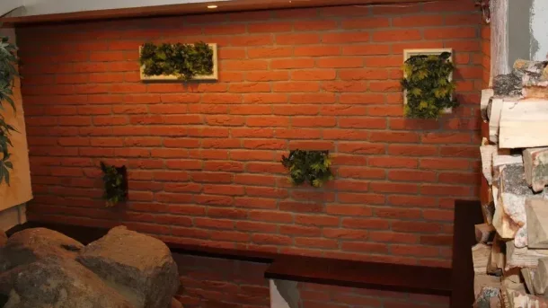 Декоративный кирпич Оранжевый 1