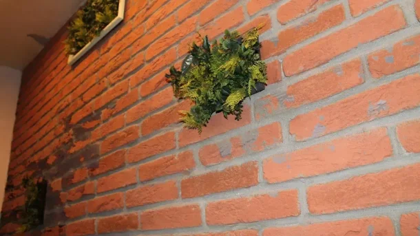 Декоративный кирпич Оранжевый 2