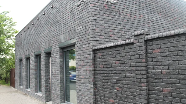 Декоративный кирпич Пруссия Черная для наружной отделки 1