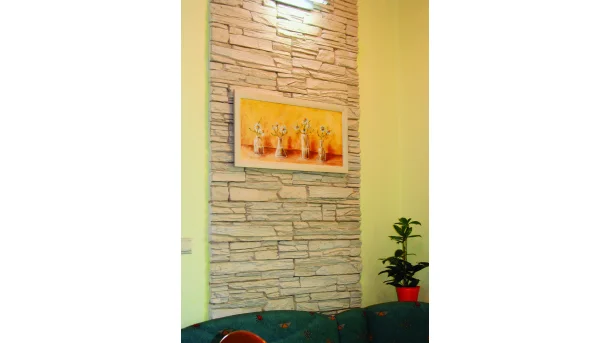 Декоративный камень Шале Белый 1